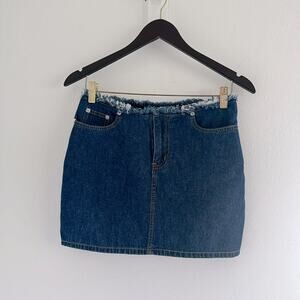 buffalo David Edition Sz 26 micro mini demin cut off grunge retro 90’s Y2Kl